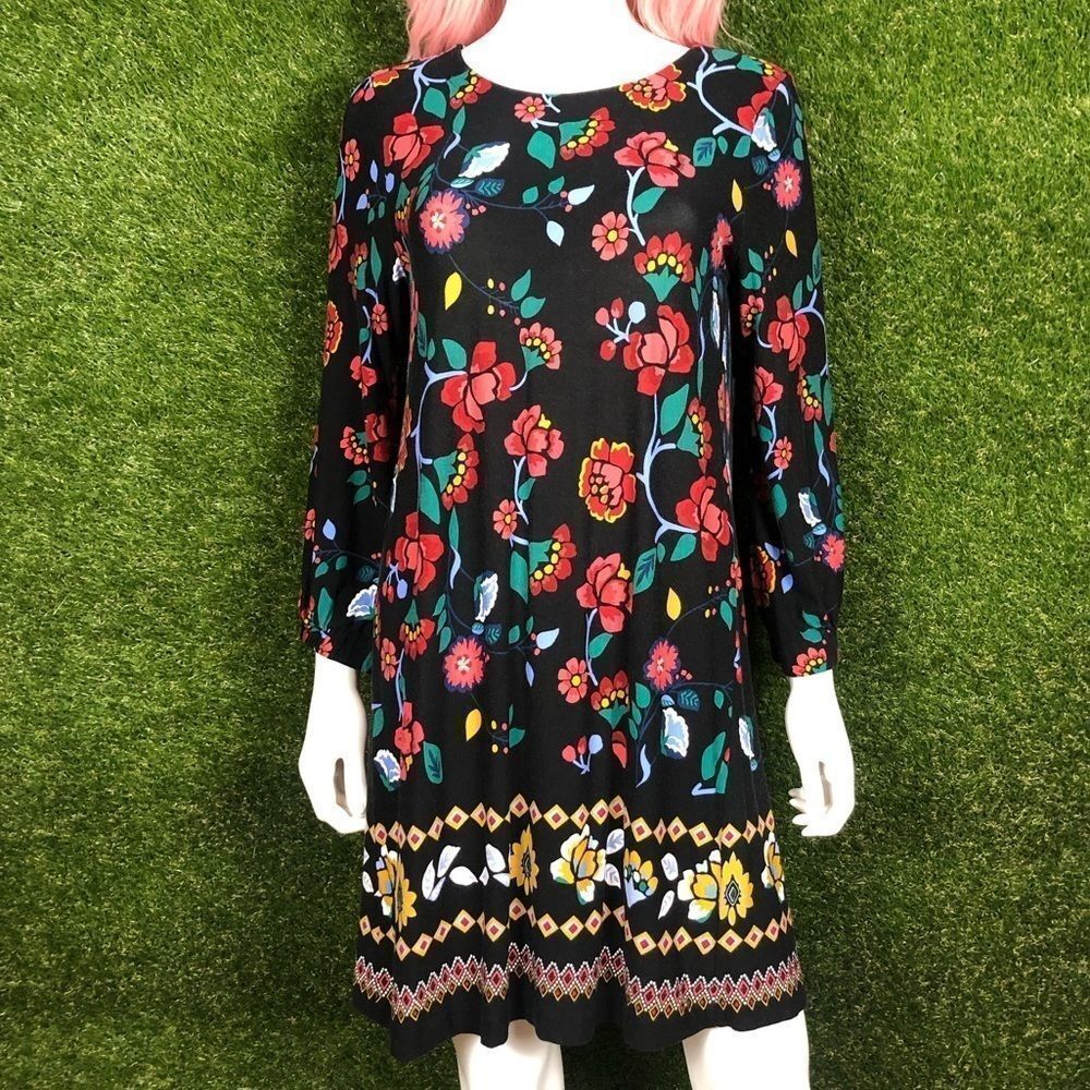 Loft Petites Knit Floral Dress